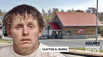 Clayton Dane Burke, 24, mugshot courtesy Joplin Police Dept.