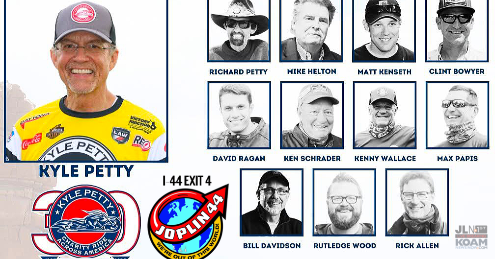 30th Anniversary Kyle Petty Charity Ride makes a stop, putting kickstands down, at Joplin 44 Petro