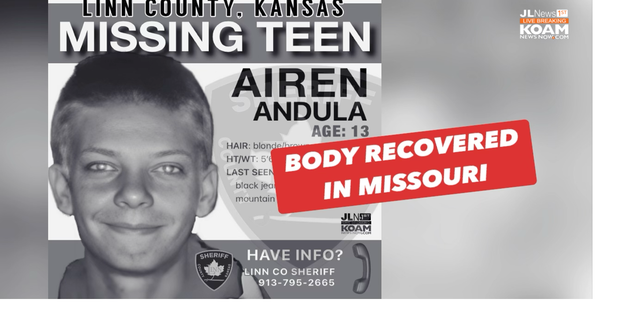 Kansas man arrested related to 13-year old‘s body recovered in Missouri