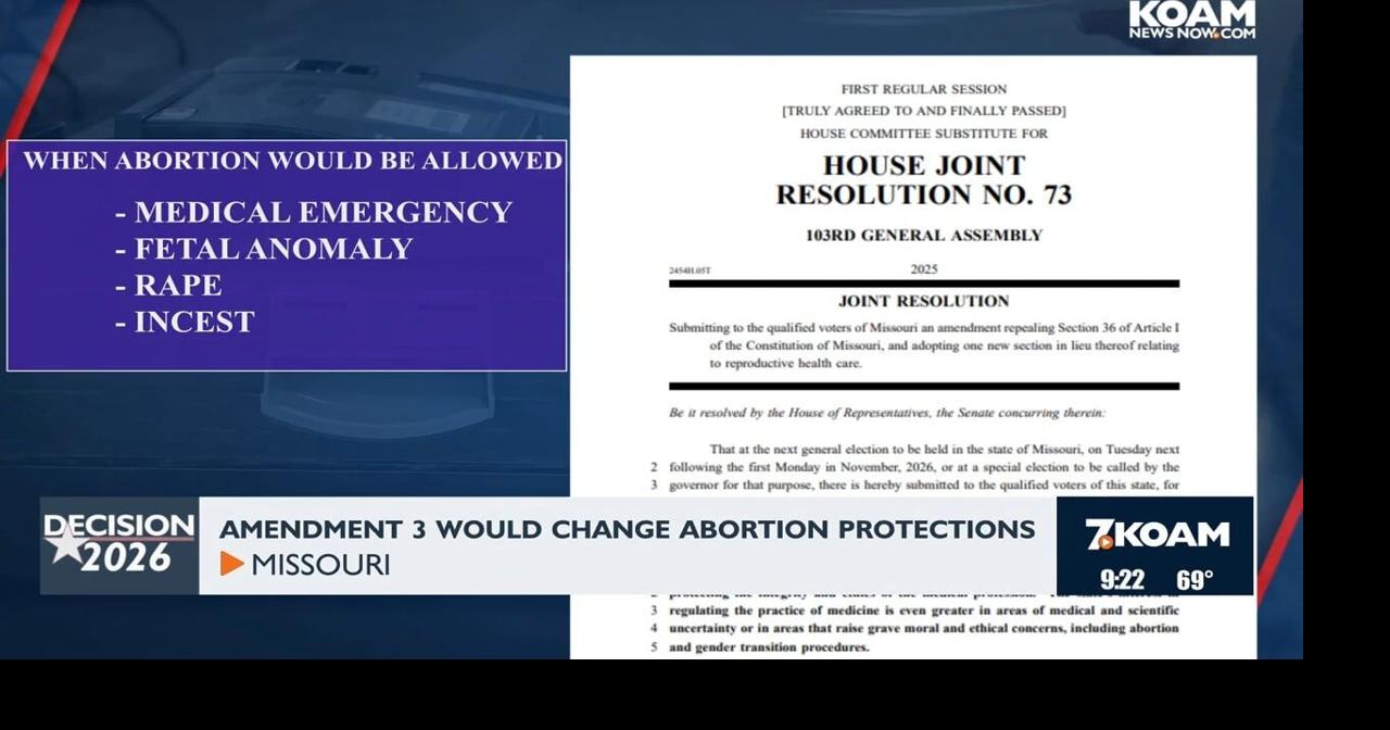 Abortion rights return to Missouri ballot with Amendment 3