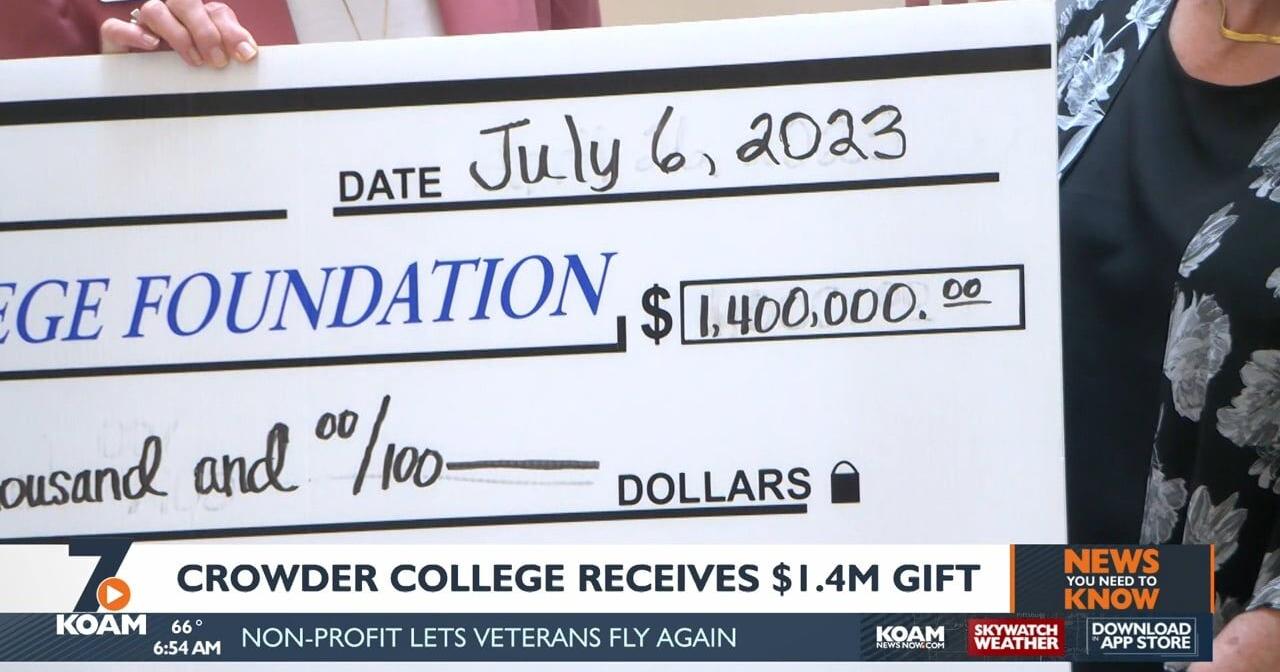 News To Know: Crowder College gets generous donation, and area vets head into the wild blue yonder - Vimarsana News