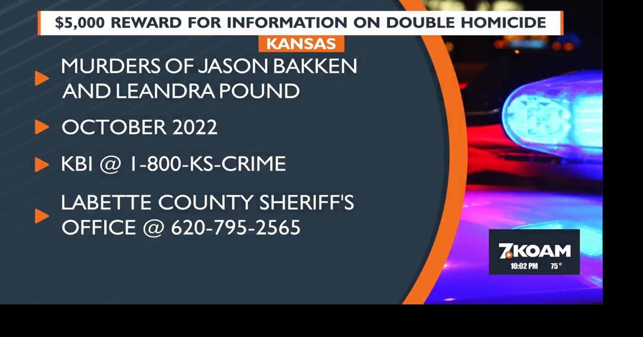 $5k reward offered in double homicide in Labette County, KS | Crime ...