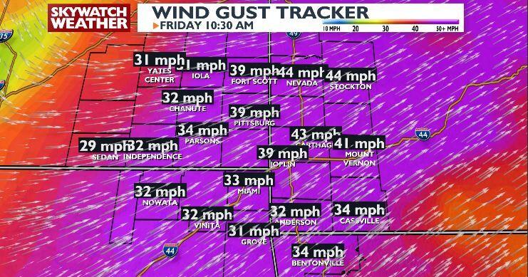 Dry Friday Brings Elevated Fire Threats with Winds Gusting up to 45 mph ...