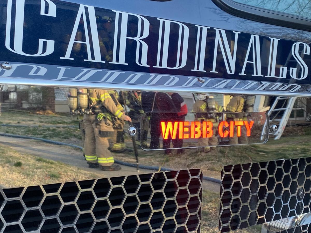 “Heavy smoke and flames, on the east side of the structure.” Webb