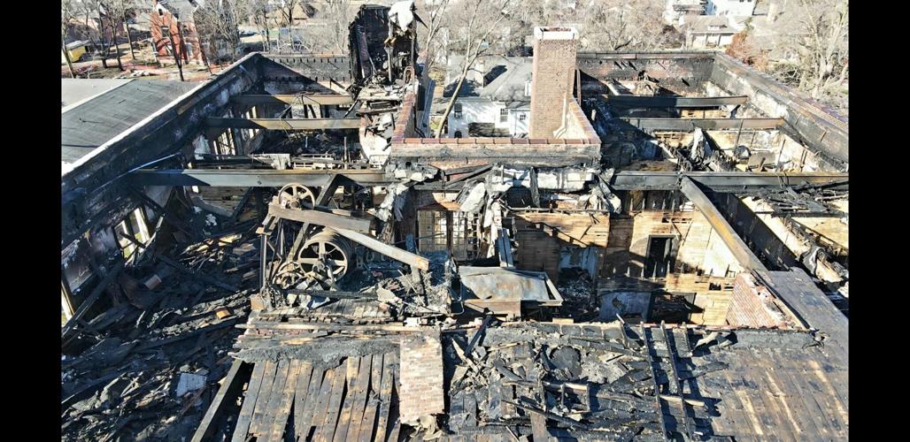 Photographer shares images, drone video of Olivia building damage