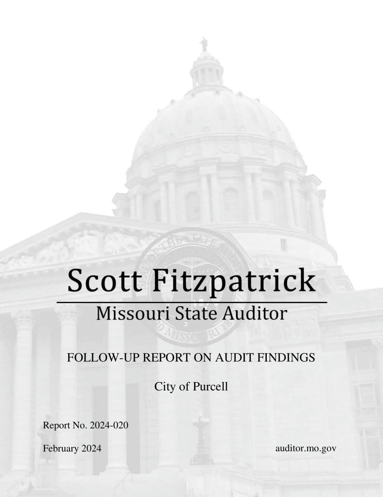 Purcell, MO audit followup reveals persistent financial oversight