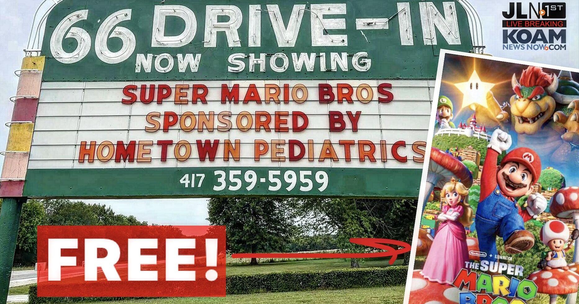 Free movie tonight at 66 Drive-In Theatre; Super Mario Bros. - Vimarsana News
