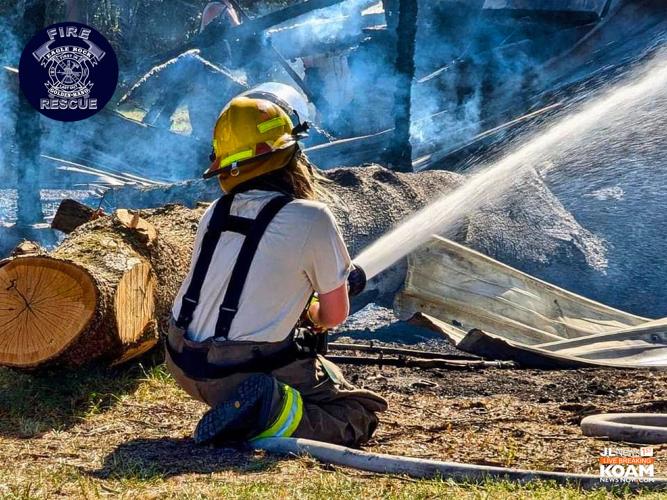 Home total loss, firefighters battle house fire and heat exhaustion ...