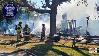 Home total loss, firefighters battle house fire and heat exhaustion ...