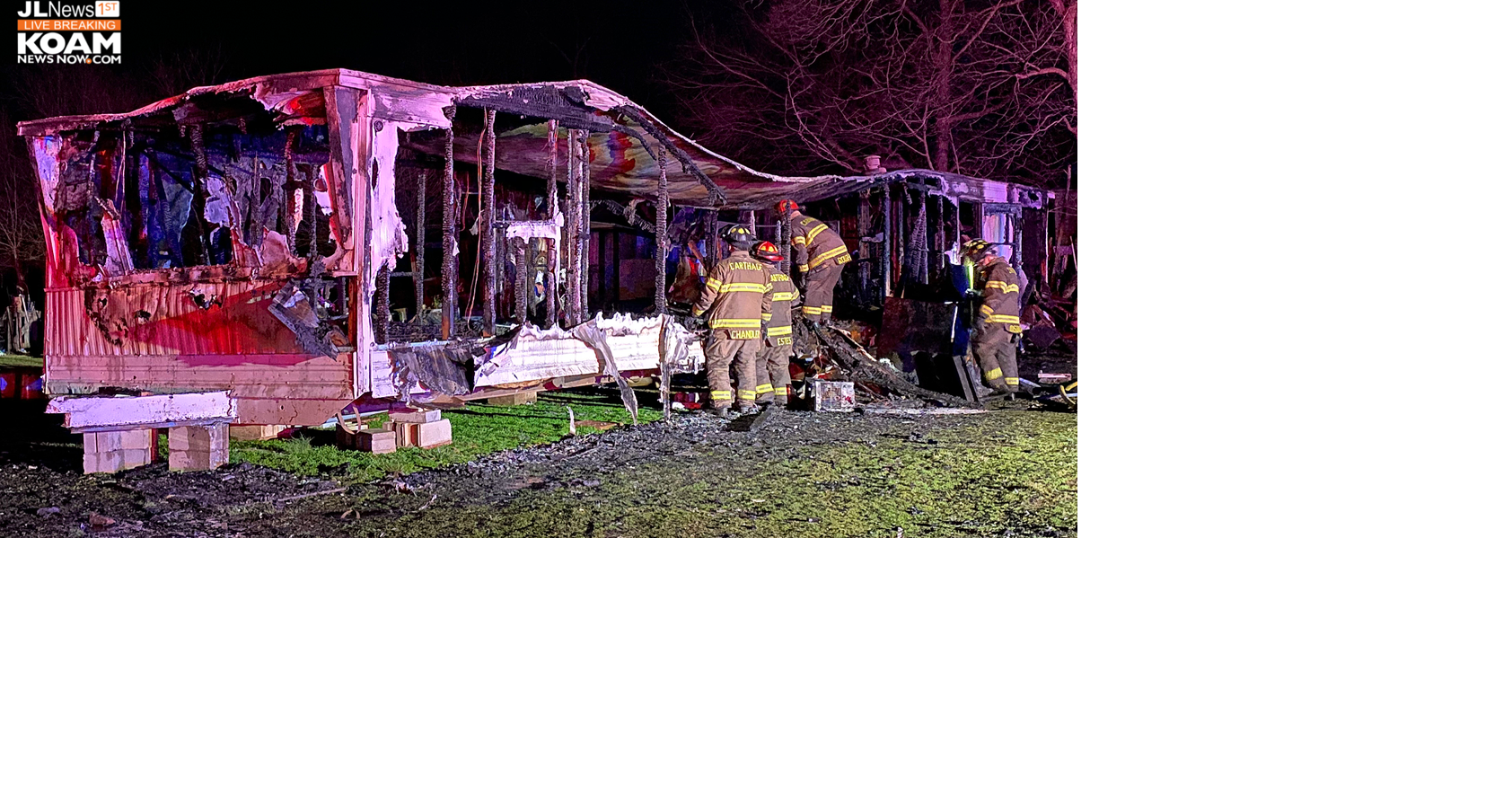 Trailer house destroyed by fire near Carthage | News | koamnewsnow.com