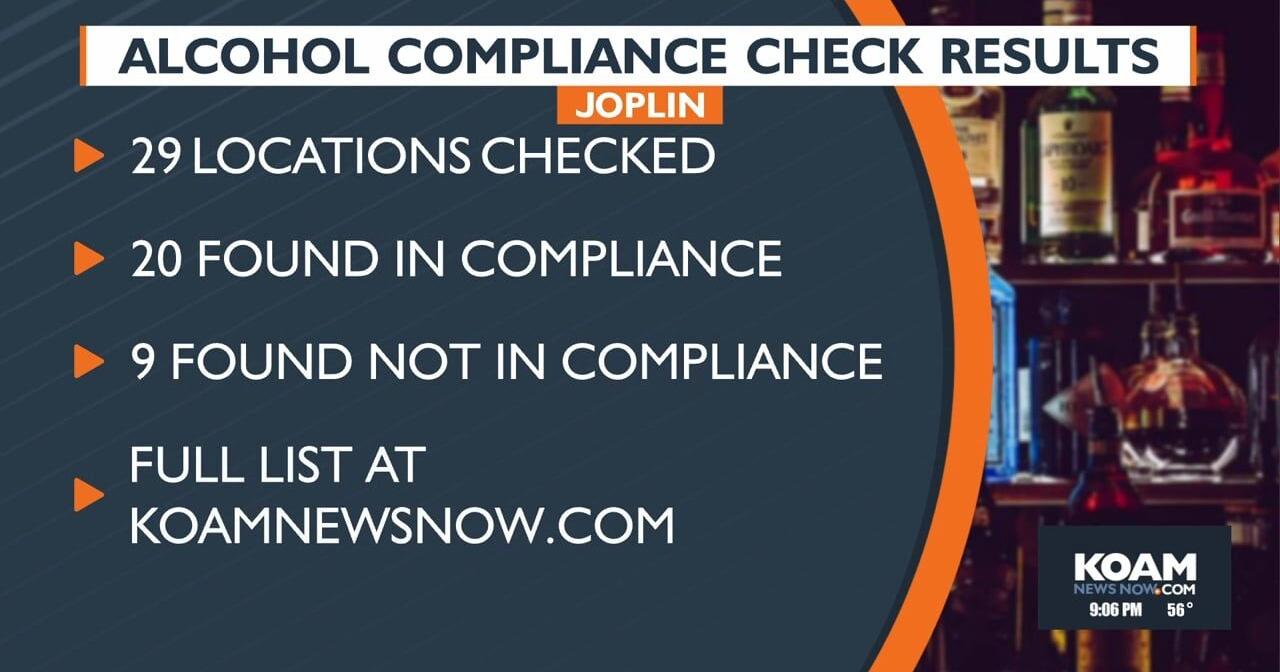 Joplin PD releases results from alcohol compliance checks - Vimarsana News