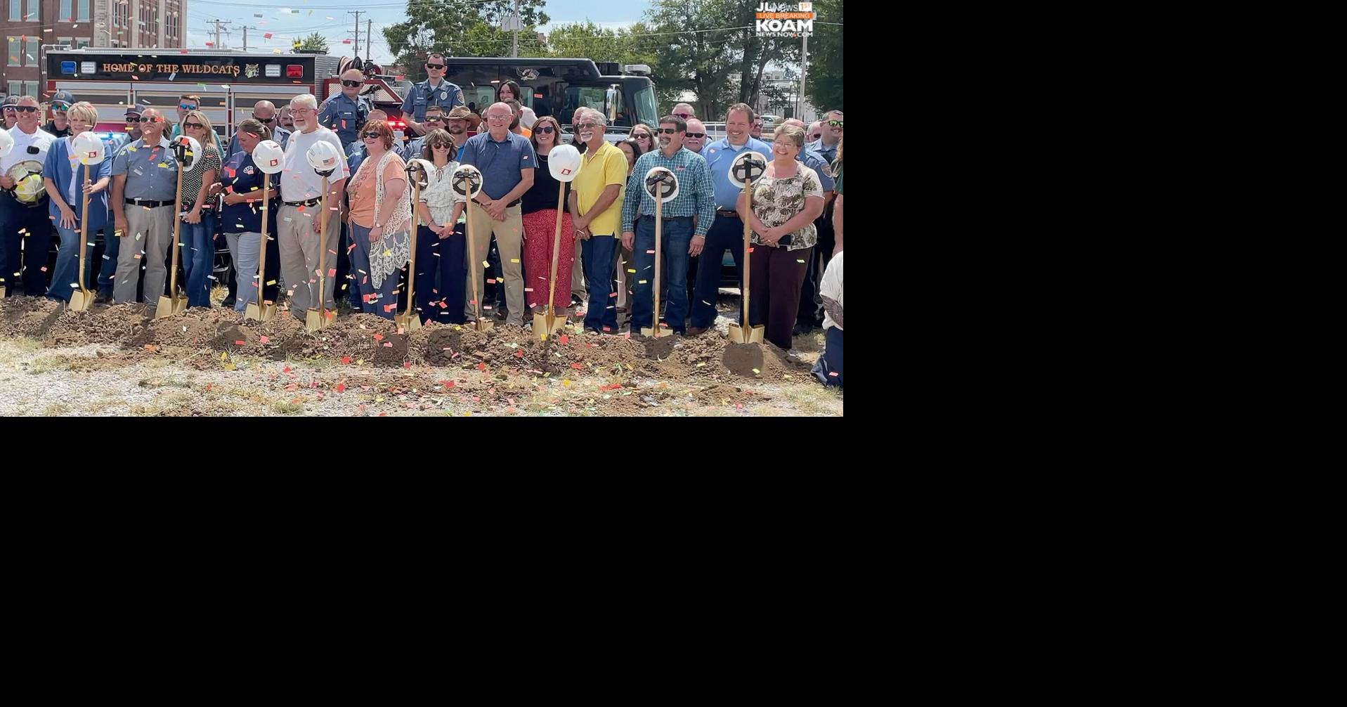 The City of Neosho break ground on new home for police and fire