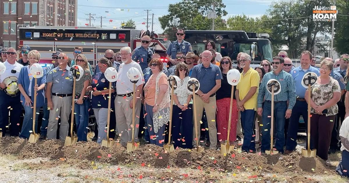 The City of Neosho break ground on new home for police and fire