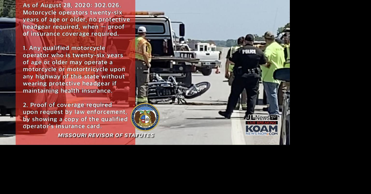 Explainer Missouri Helmet Law; 3 Joplinarea men killed in separate