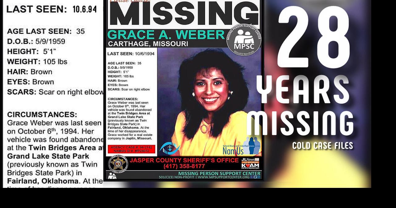 Cold Case Files Missing 28 years from Jasper County, Mo.