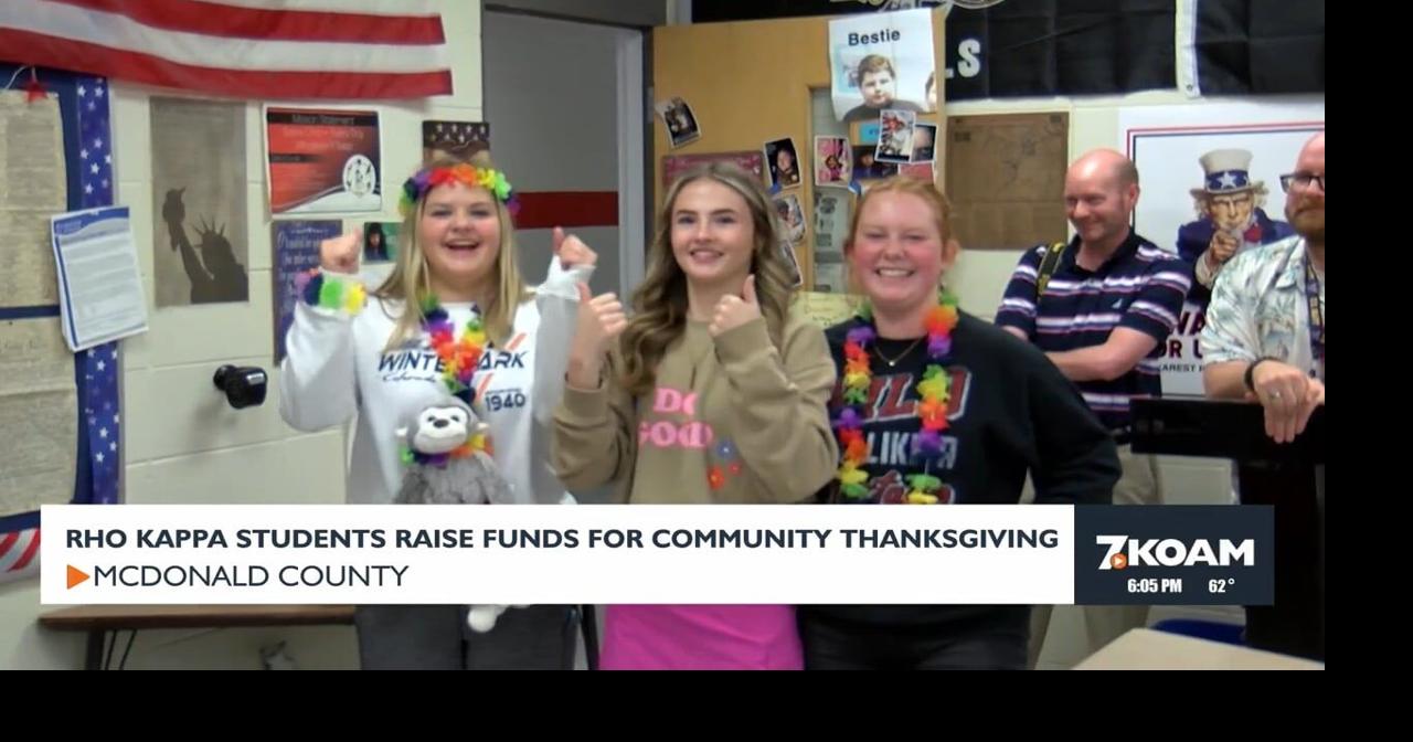 Rho Kappa students raise funds for community Thanksgiving | Holidays ...