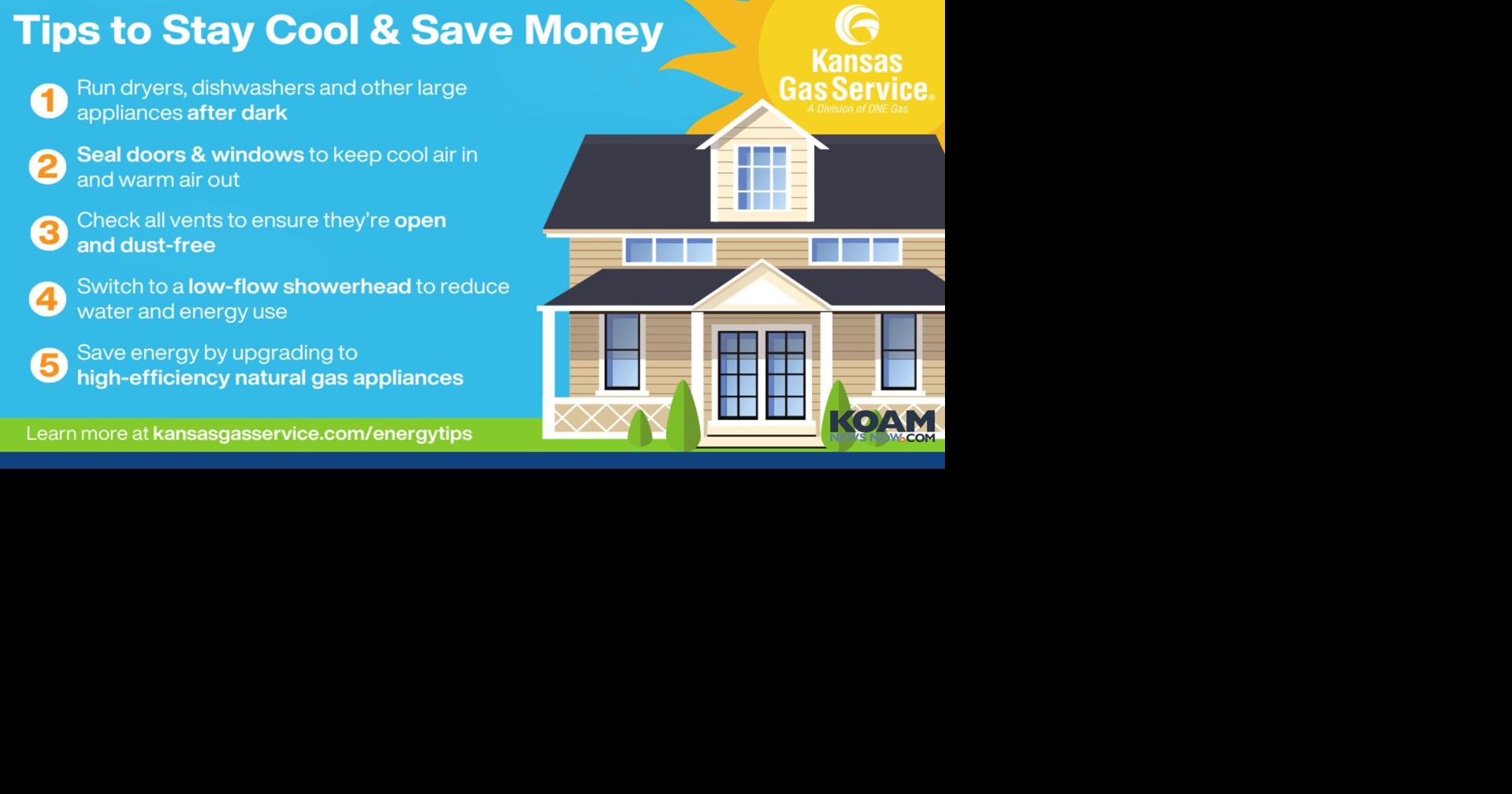 Kansas Gas Service shares summer energy-saving tips to help customers manage bills