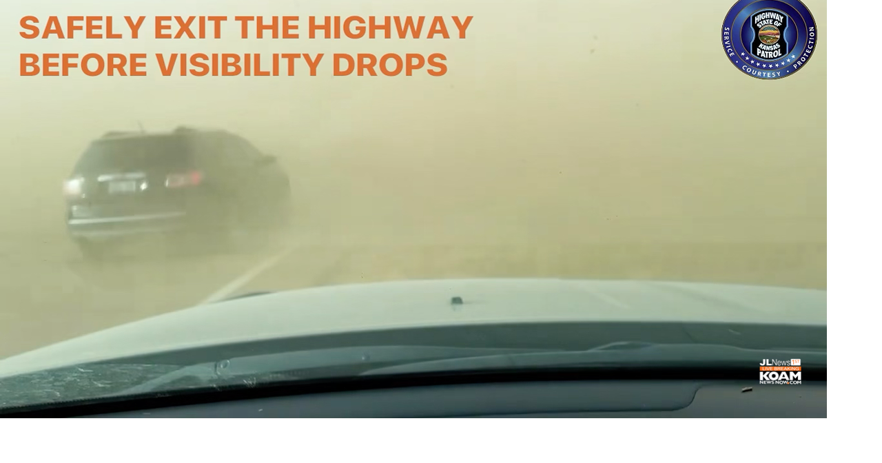Explainer: Kansas Highway Patrol say do not drive into dust