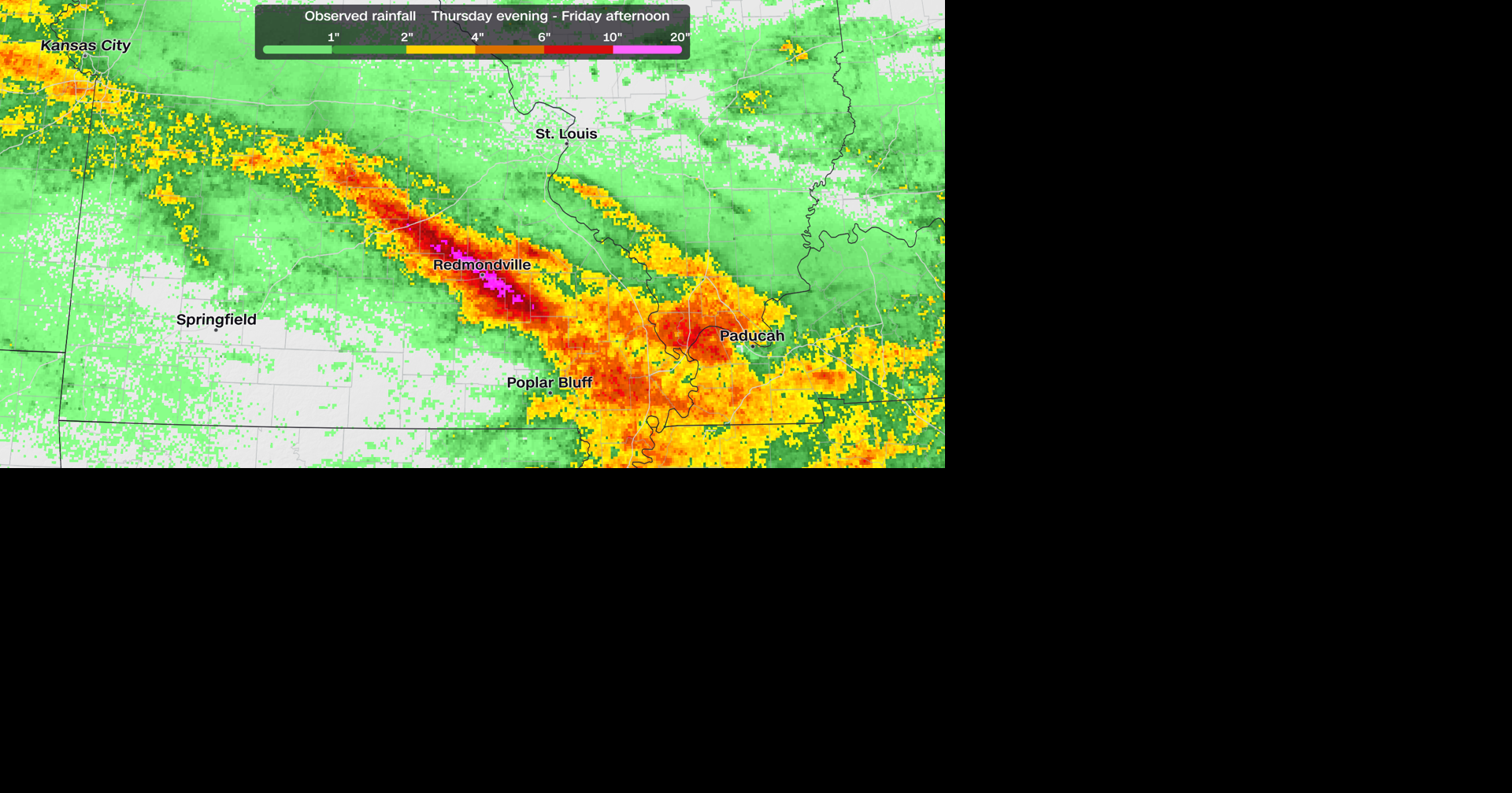 Dozens rescued in southeastern Missouri as 1-in-1,000-year rainfall triggers catastrophic flooding