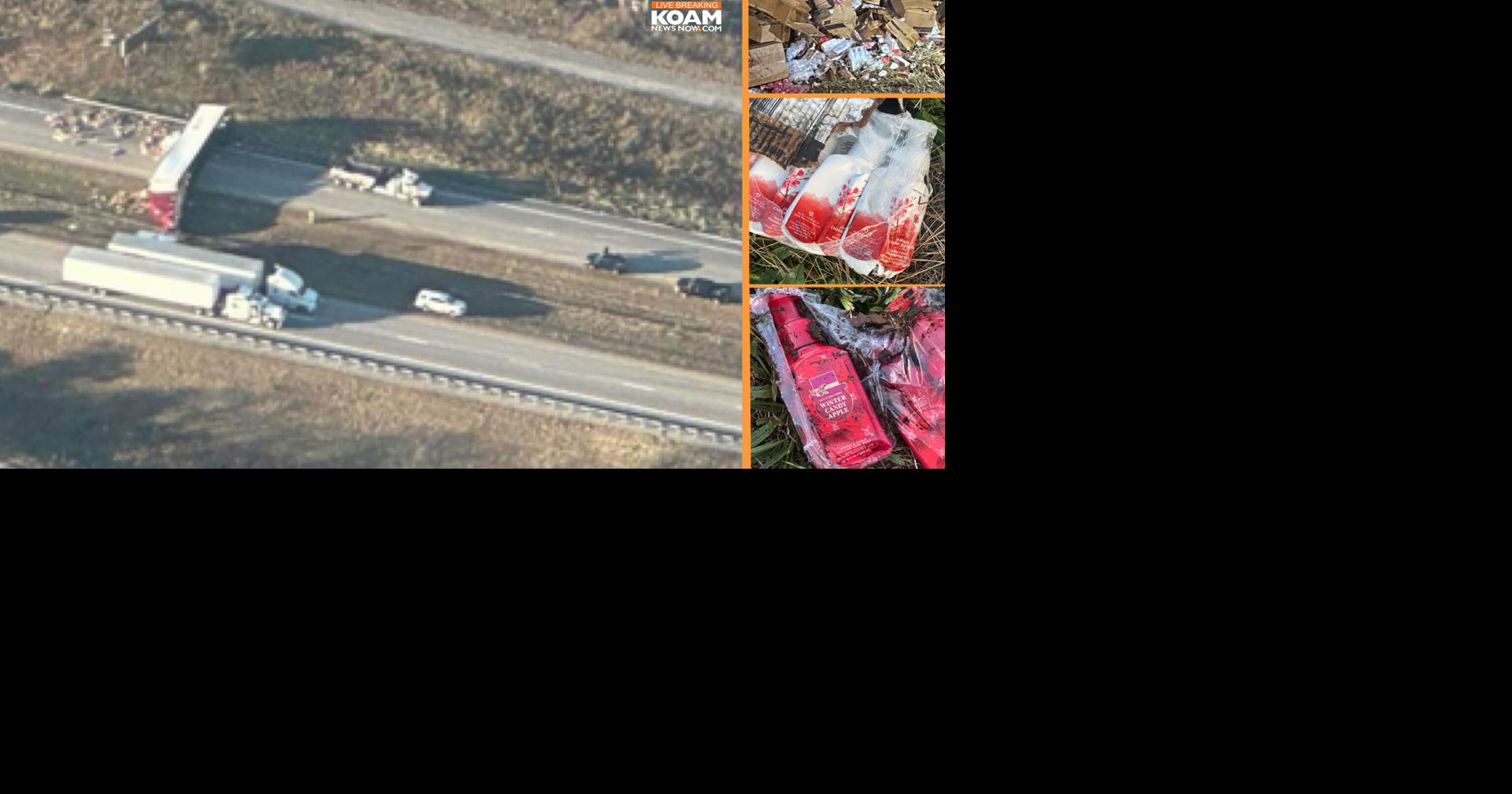 40,000pounds of Bath & Body Works products block I44 near Carthage