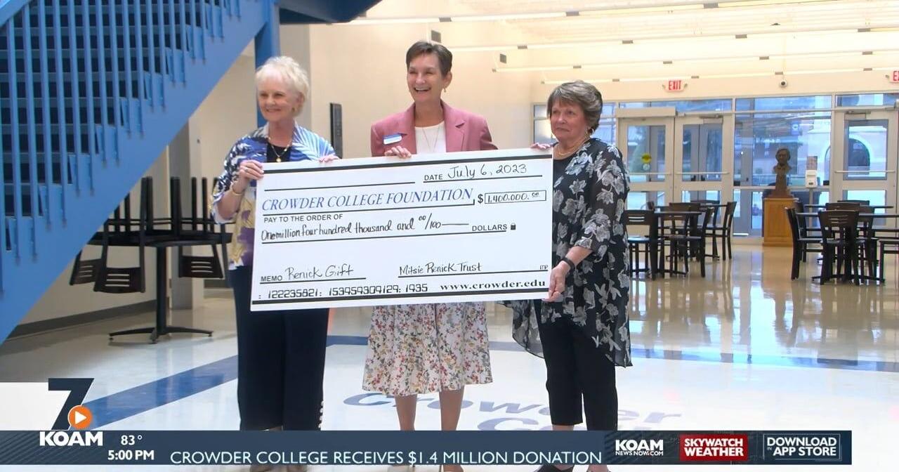 Crowder College receives $1.4M donation - Vimarsana News