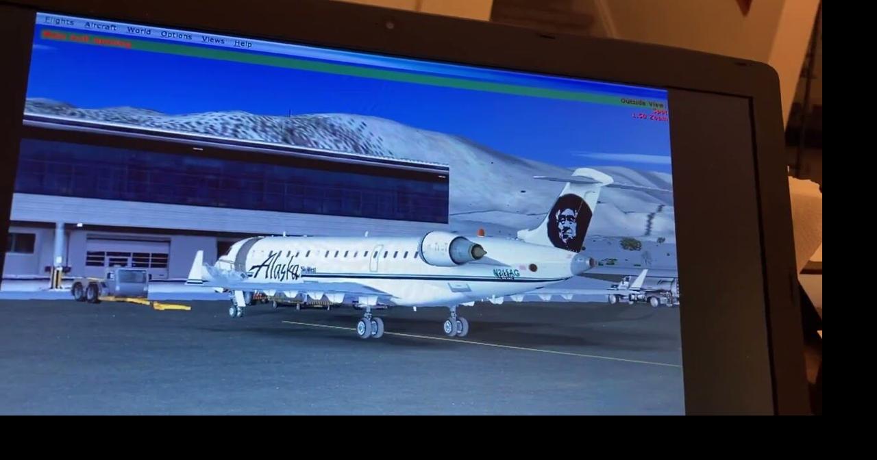 Alaska airlines SkyWest bombardier crj 700 anchorage int airport kodiak