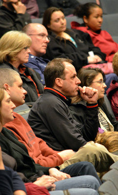 At Coast Guard town hall, pointed questions but few answers