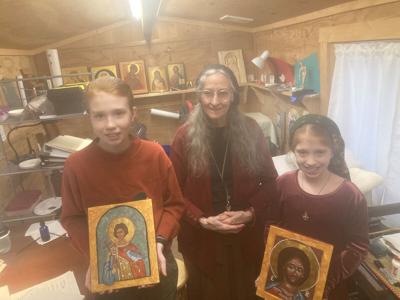 Young iconographers participate in Sunday Triumph of Orthodoxy