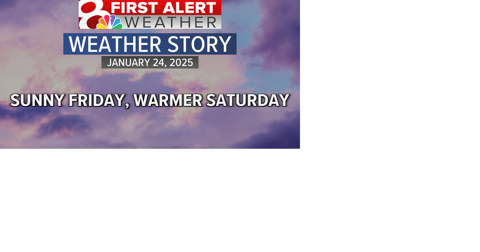 Forecast: Warming up for the weekend | Weather | komu.com