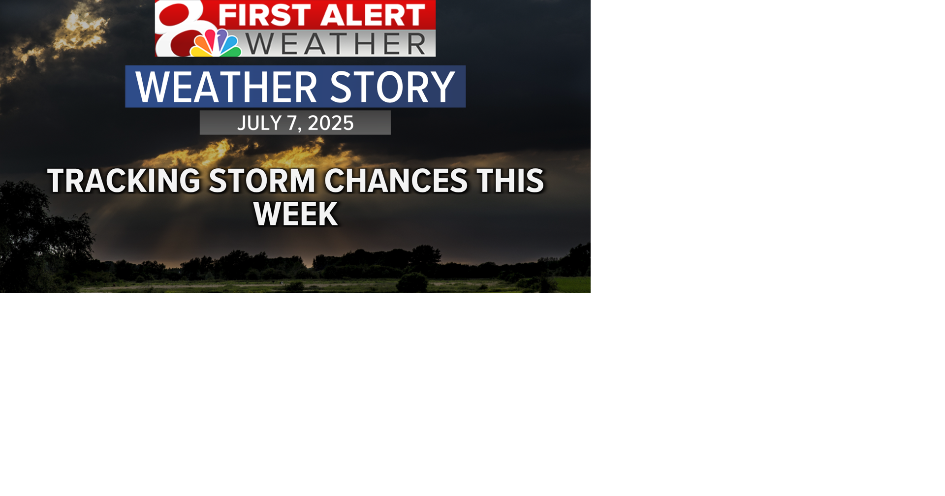 Storms chances through the week, staying warm and humid | Weather ...