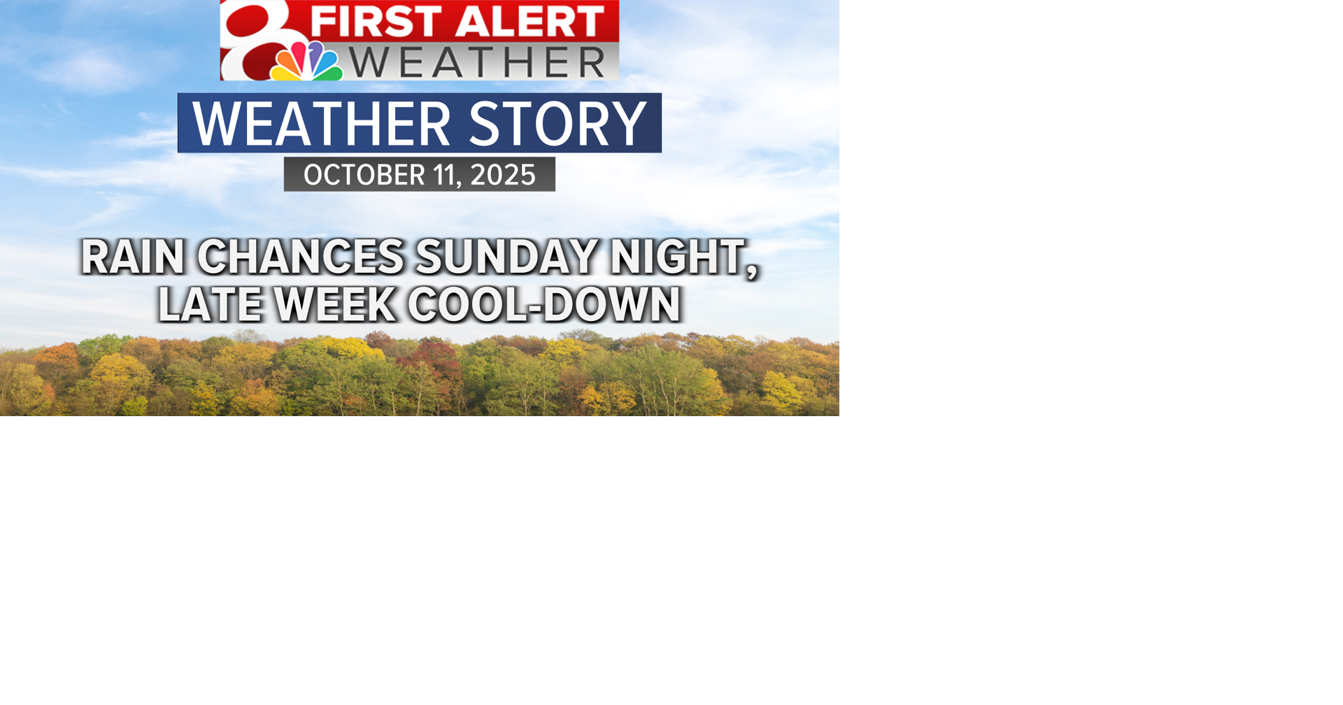 Forecast: Rain chances Sunday night, late week cool-down | Weather ...