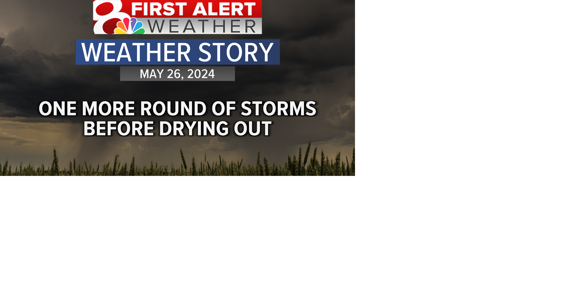 More storms before a calm and dry week | Weather | komu.com
