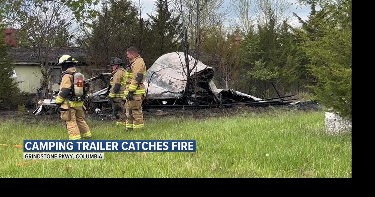 VIDEO Camping trailer catches fire along Grindstone Parkway News