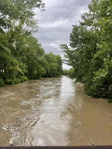 Hinkson Creek flooding near MU's campus