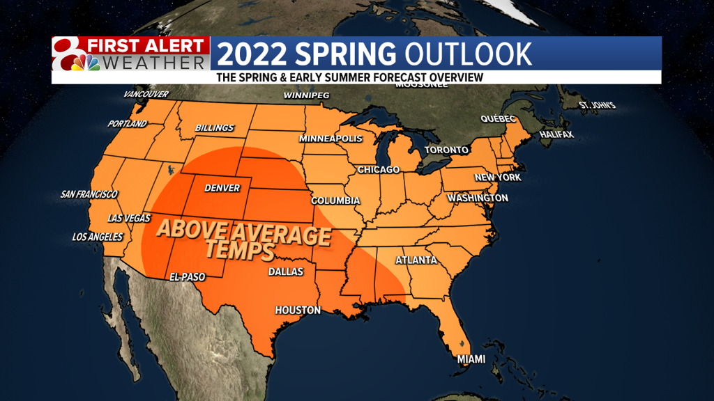 An active pattern expected for spring and early summer 2022