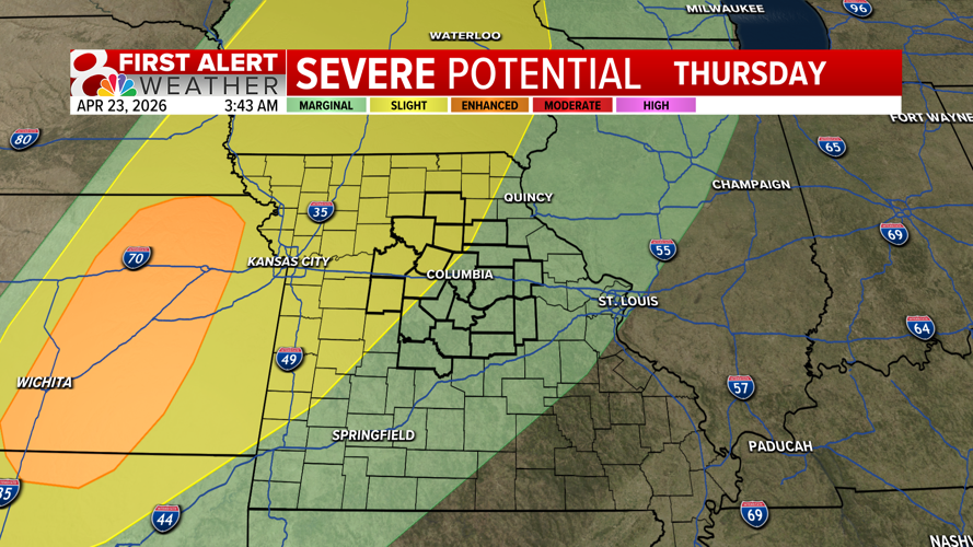 First Alert Weather Day: A weakening line of storms moves in late ...