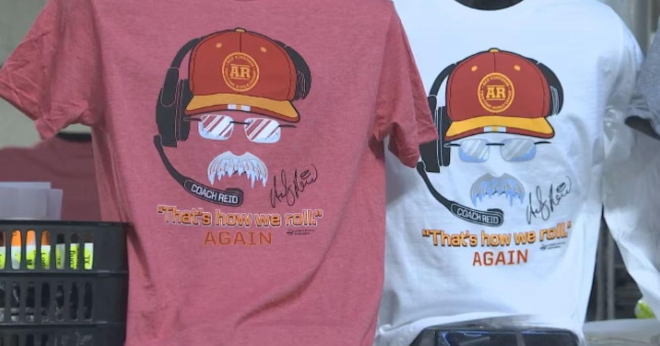 Company gets approval from Andy Reid to make frozen mustache shirts - Vimarsana News