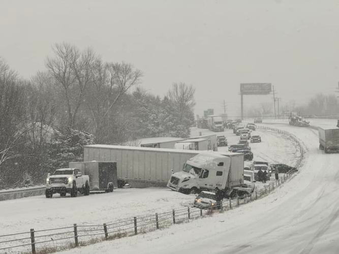 Drivers stranded for hours in I-70 backup from 'treacherous' icy conditions