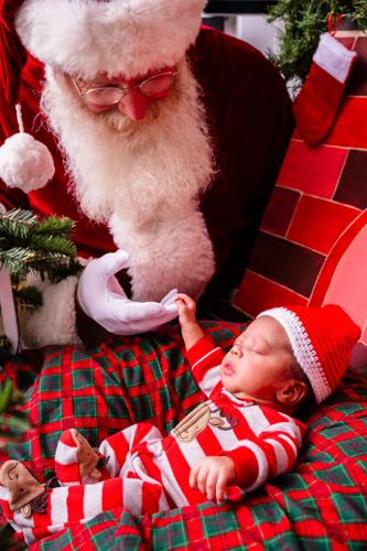 Photo: Santa Claus visits the MU Health Care NICU