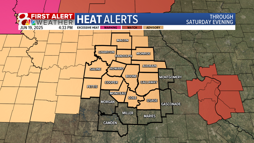 Forecast: Heat dome builds in, 90s this weekend | Weather | komu.com