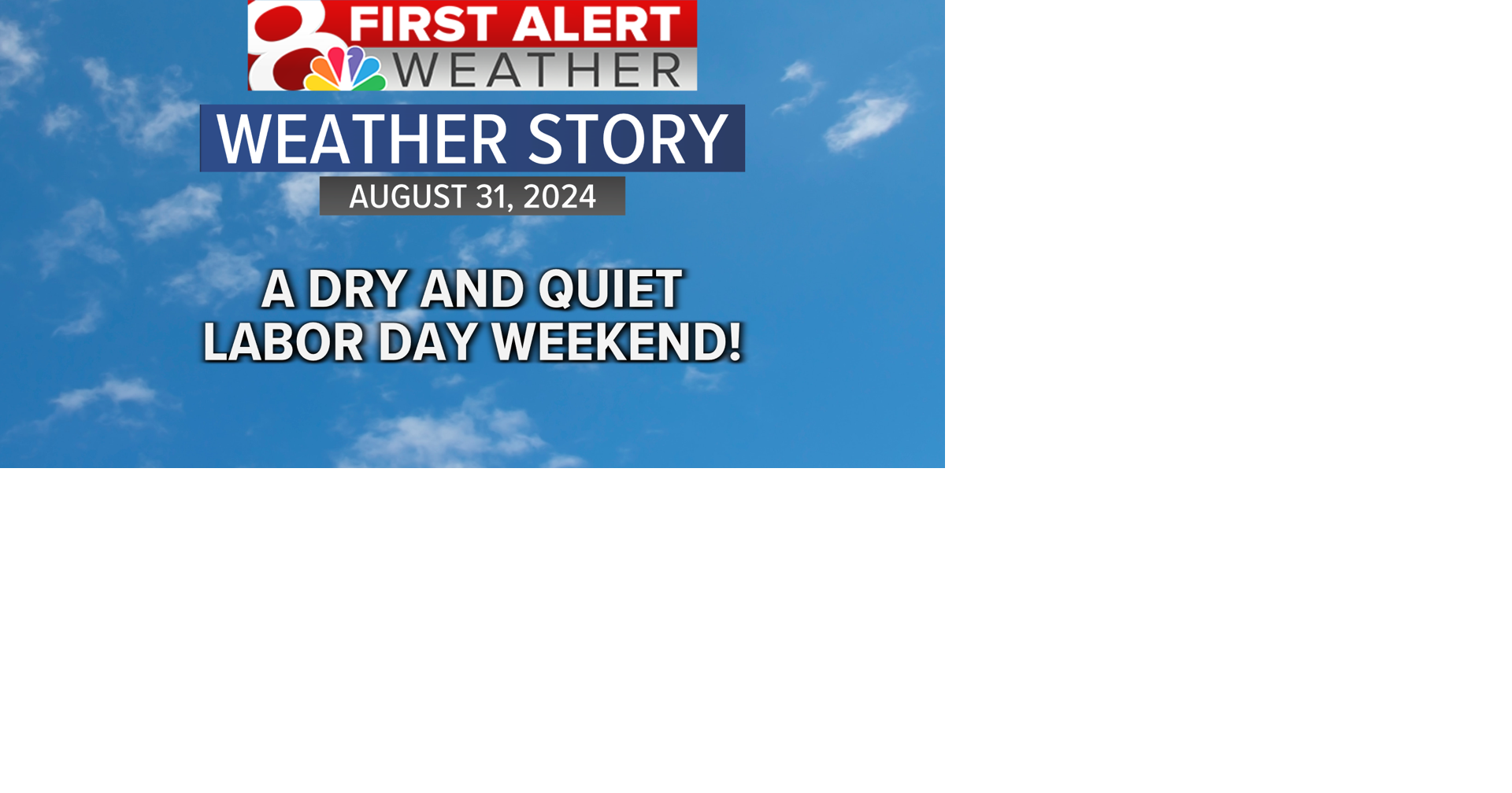 Forecast: Drying out for Labor Day Weekend | Weather | komu.com