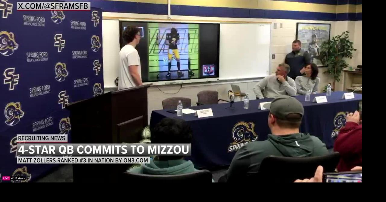 VIDEO: Four star QB commits to Mizzou Sports komu com