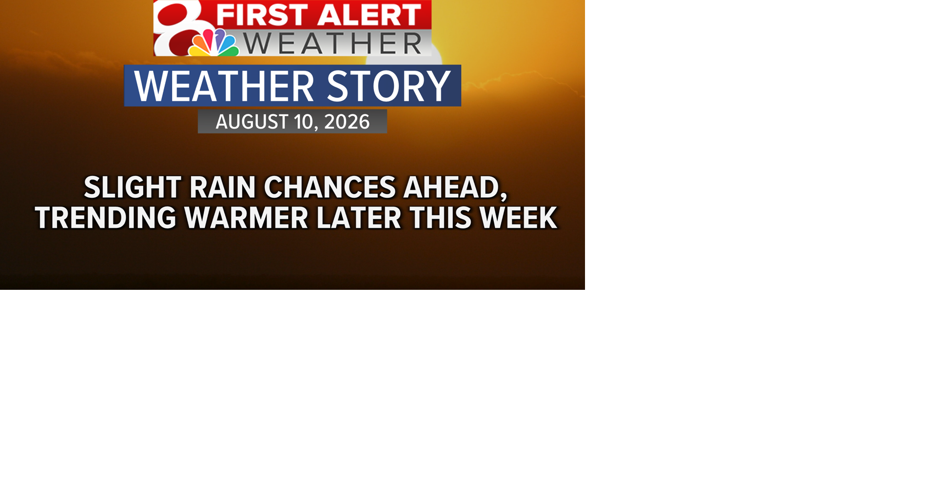 Forecast: The heat is going to hold through the week