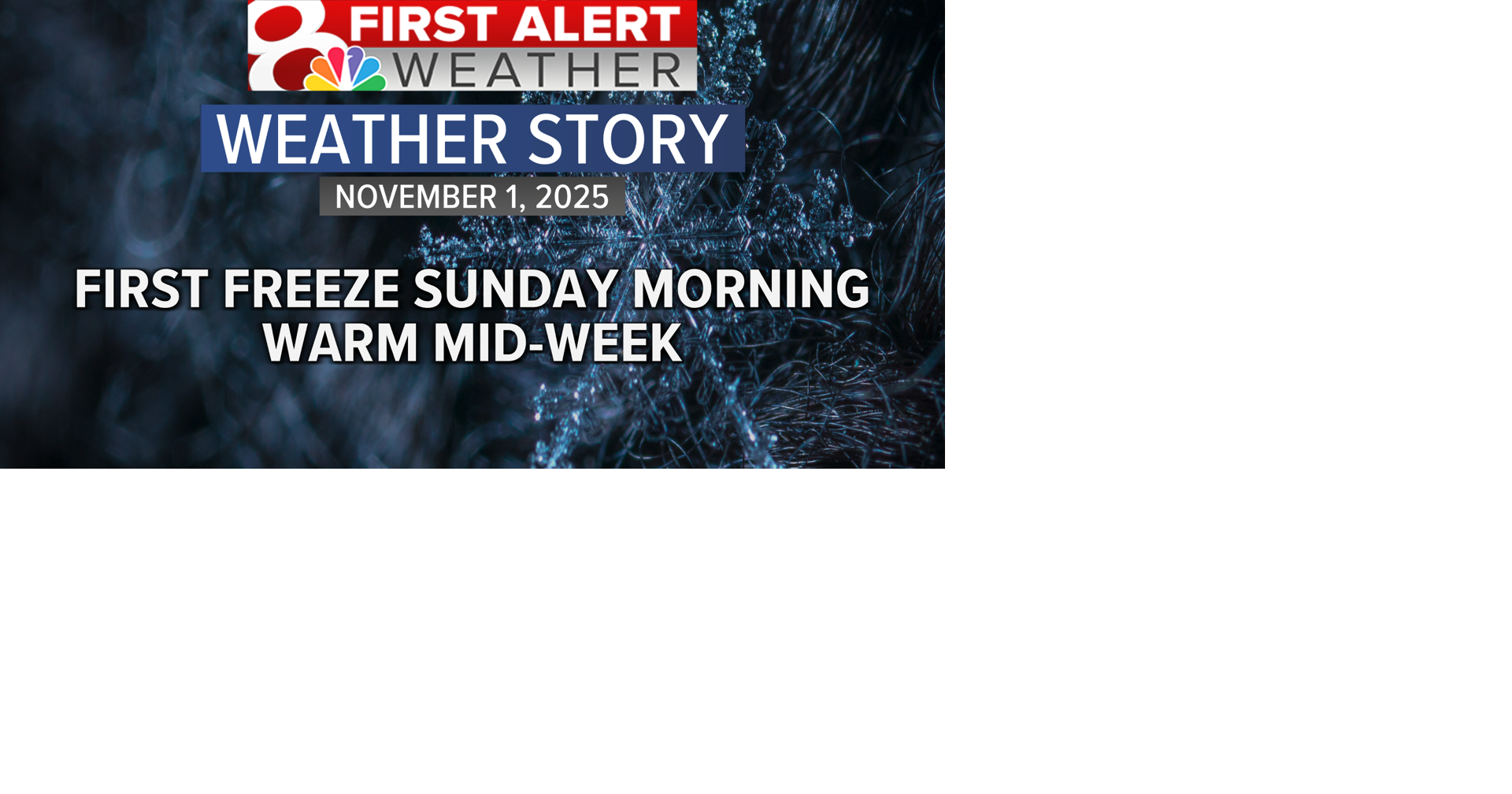 Forecast: First freeze Sunday morning, warm mid-week | Weather | komu.com
