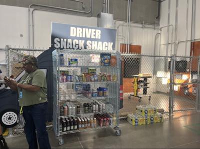 Amazon's Driver Snack Shack for delivery drivers.