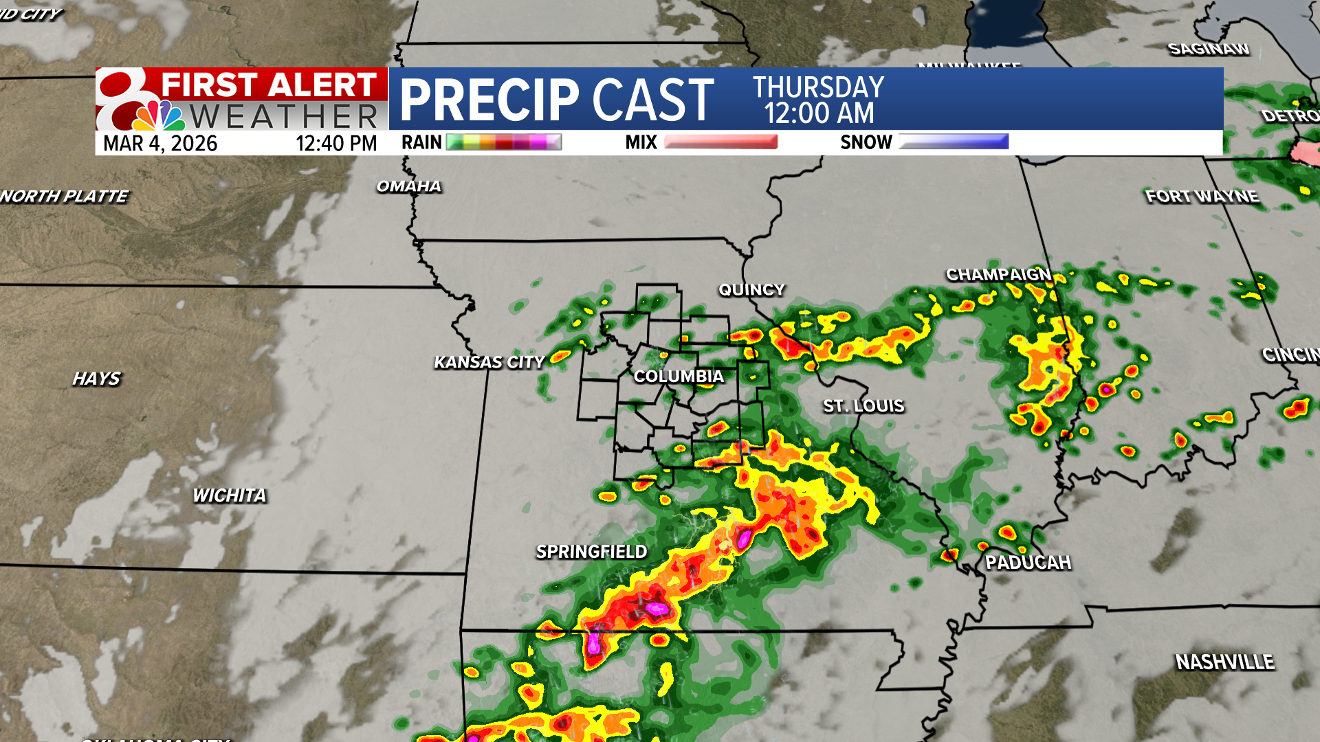 Forecast: Scattered showers and storms continue, some strong storms ...