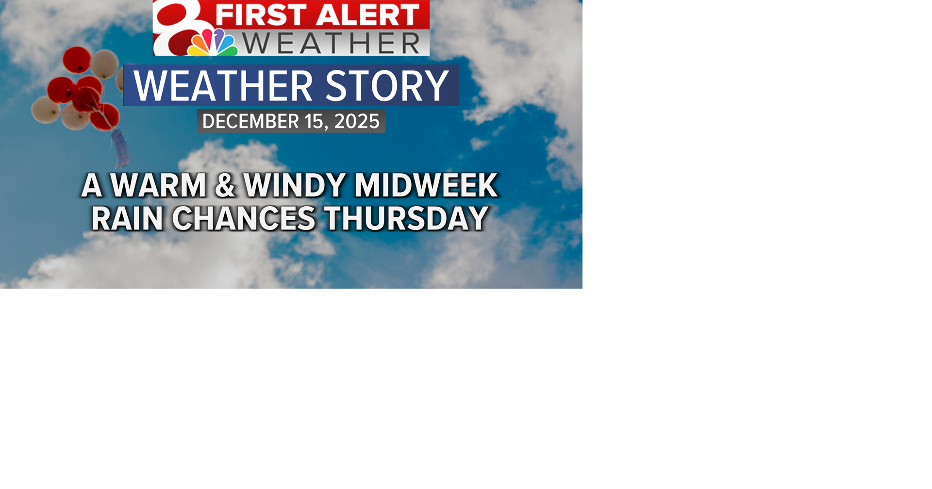 Forecast: Warm and windy through Wednesday, with a chance for rain ...