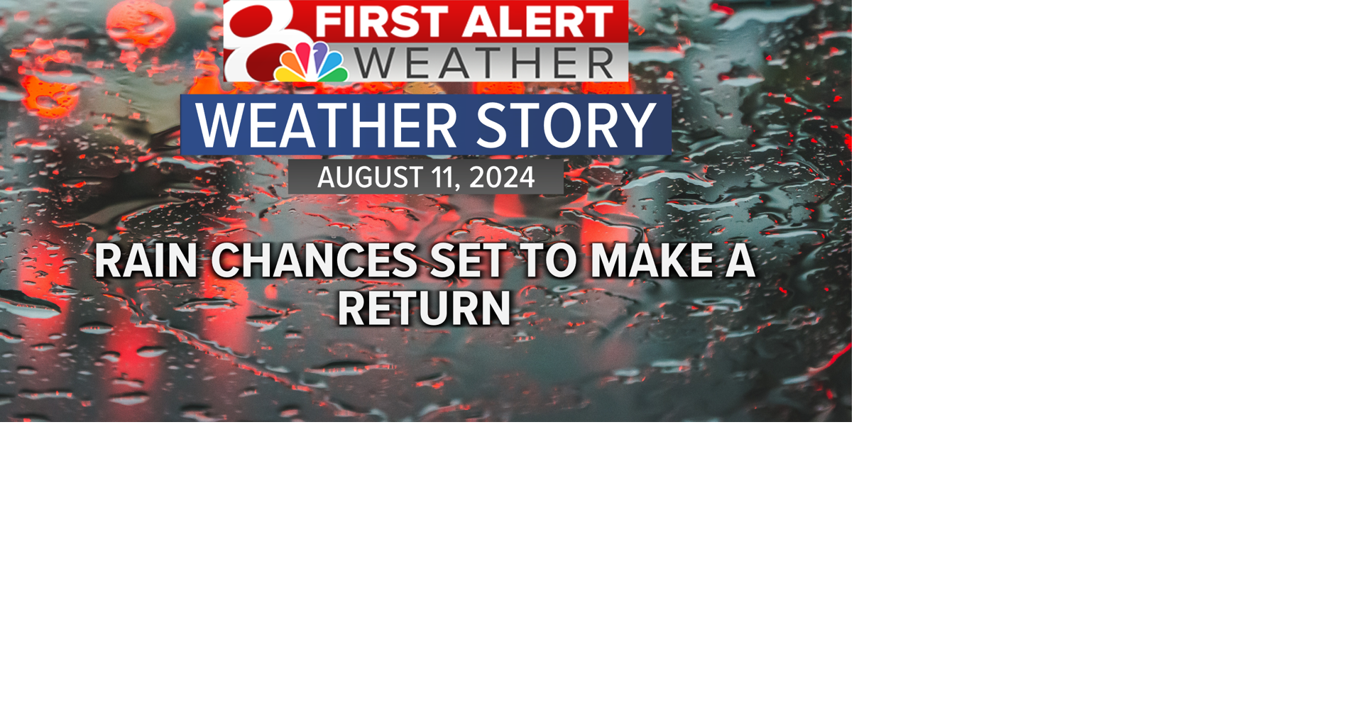 Forecast: Dry Sunday but wet weather returns | Weather | komu.com