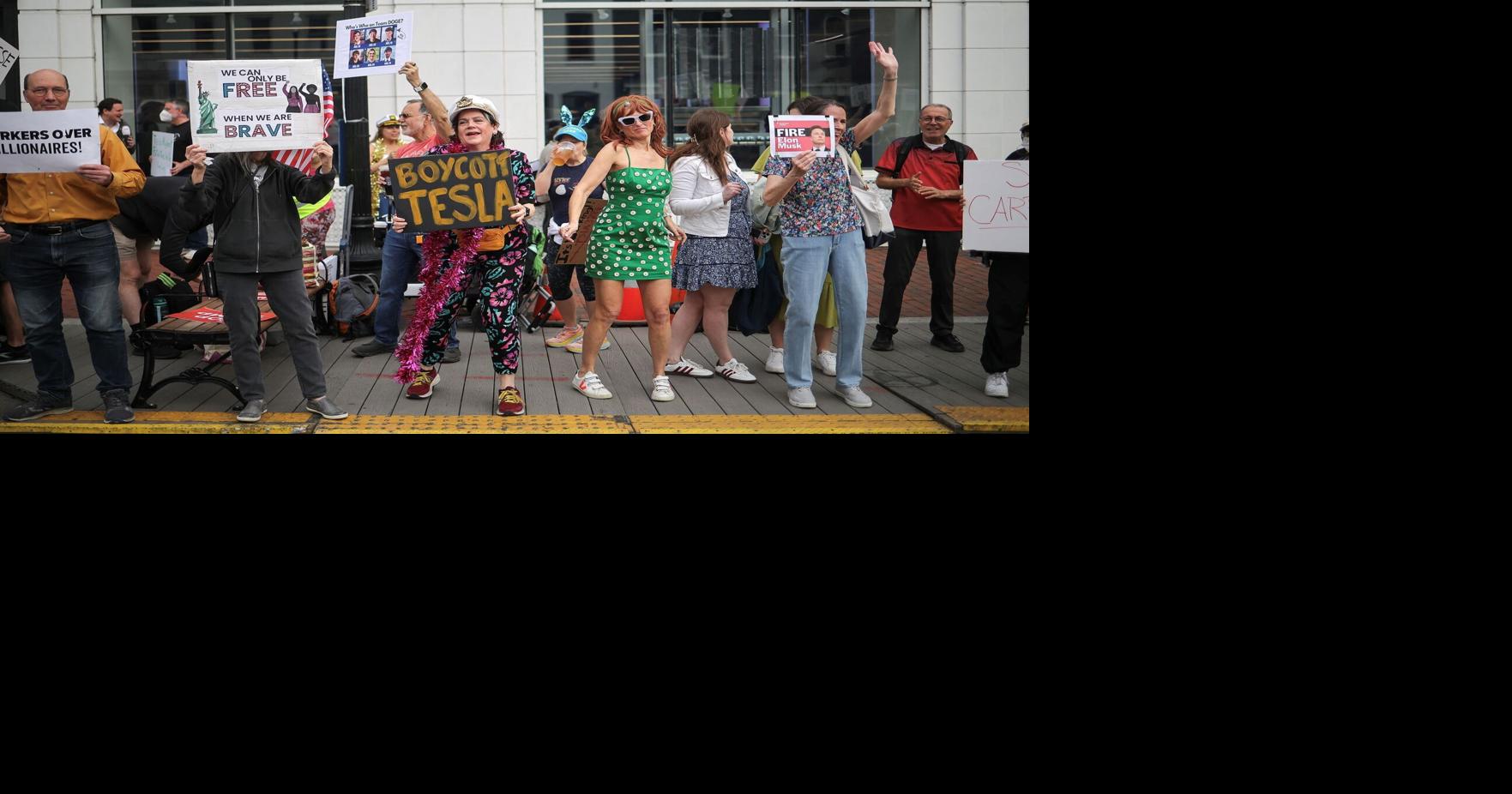Over 200 ‘Tesla Takedown’ protests take place throughout US | Nation ...