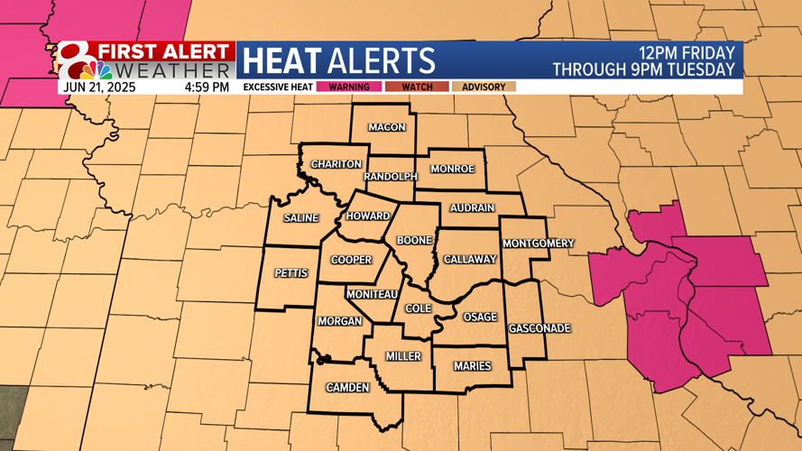 Forecast: Dangerous heat this weekend, pop-up showers next week ...